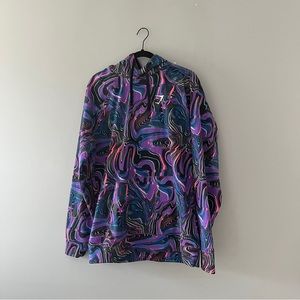 Gymshark Hoodie When the PreWorkout Hits collection colorful maximalist size XL